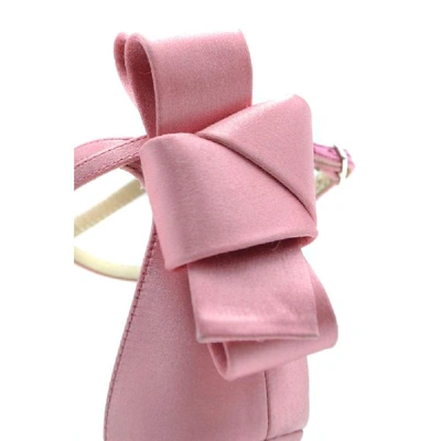 Shop Giuseppe Zanotti Design Women's Pink Fabric Sandals
