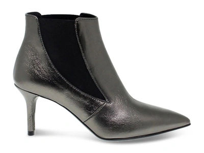 Shop Janet & Janet Janet&janet Women's Grey Leather Ankle Boots