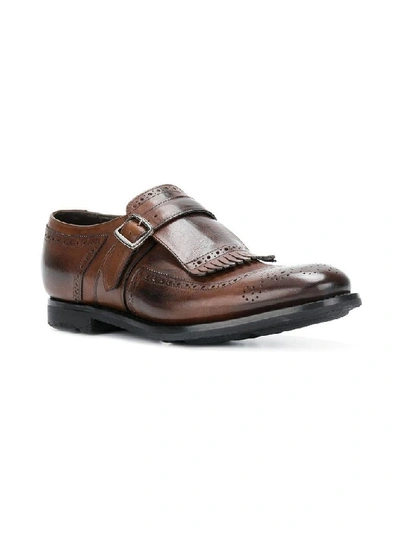 Shop Church's Men's Brown Leather Monk Strap Shoes