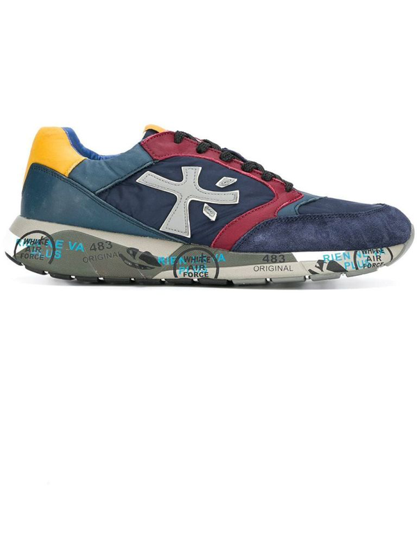 Premiata Zaczac Sneakers In Blue Suede And Leather | ModeSens