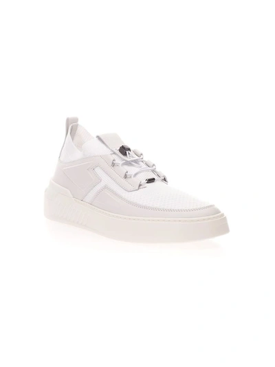 Shop Tod's Men's White Leather Sneakers
