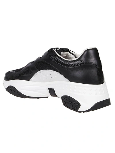 Shop Tod's Men's Black Leather Sneakers