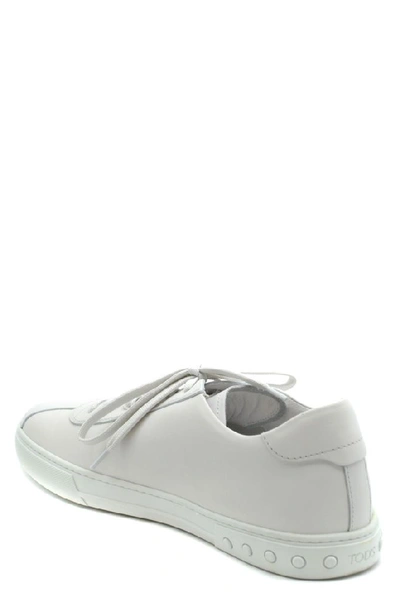 Shop Tod's Men's White Leather Sneakers