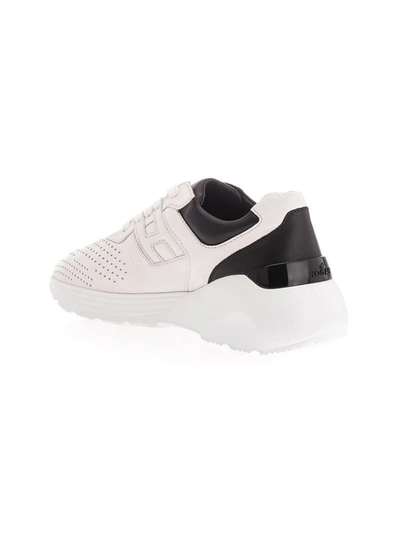 Shop Hogan Men's White Leather Sneakers