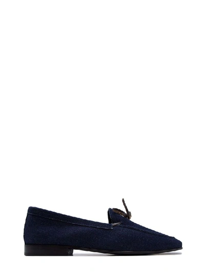 Shop Leqarant Men's Blue Leather Loafers