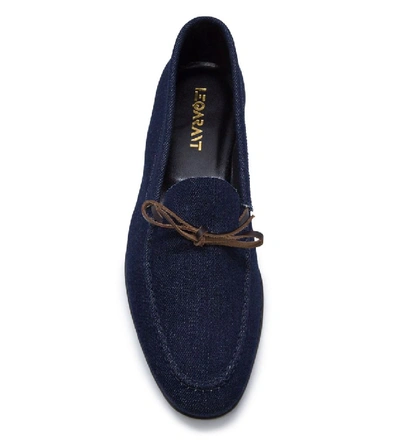 Shop Leqarant Men's Blue Leather Loafers