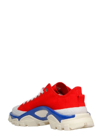 Shop Adidas Originals Adidas By Raf Simons Men's Red Fabric Sneakers