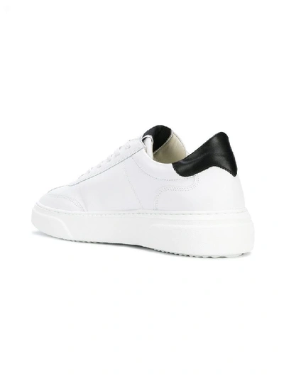 Philippe Model Temple Low Sneakers In White Leather In White