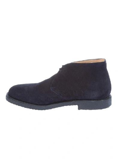 Shop Church's Men's Blue Leather Ankle Boots