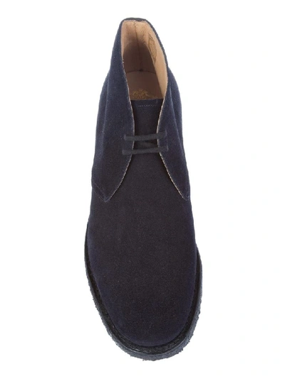 Shop Church's Men's Blue Leather Ankle Boots