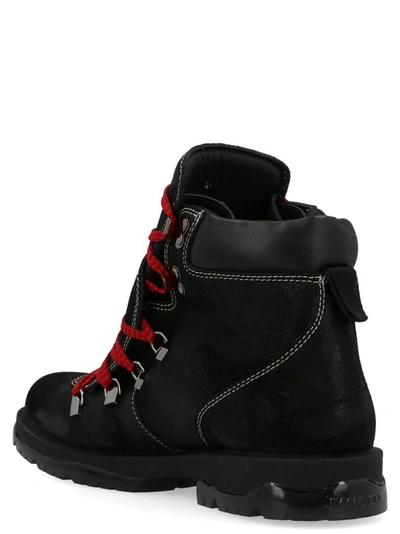 Shop Jimmy Choo Men's Black Leather Ankle Boots
