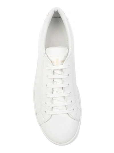 Shop Car Shoe Men's White Leather Sneakers