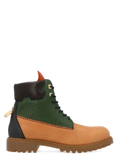 Shop Buscemi Men's Multicolor Leather Ankle Boots