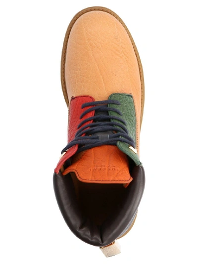 Shop Buscemi Men's Multicolor Leather Ankle Boots