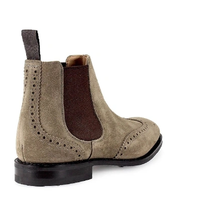 Shop Church's Men's Beige Suede Ankle Boots