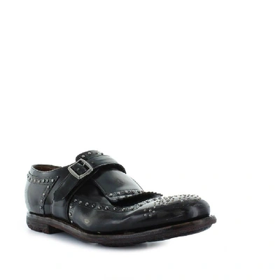 Shop Church's Men's Grey Leather Monk Strap Shoes