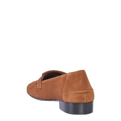 Shop Giuseppe Zanotti Design Men's Brown Leather Loafers