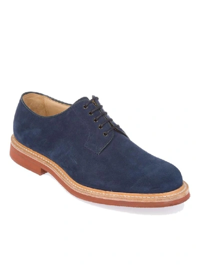 Shop Church's Men's Blue Leather Lace-up Shoes