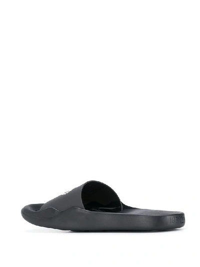 Shop Kenzo Men's Black Pvc Sandals