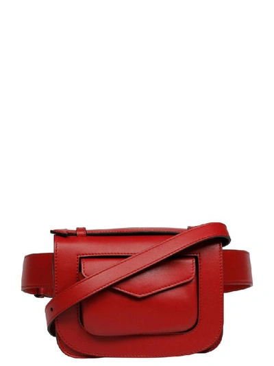 Shop Stée Women's Red Leather Travel Bag