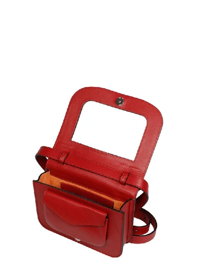 Shop Stée Women's Red Leather Travel Bag