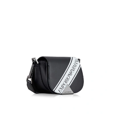 Shop Emporio Armani Women's Black Leather Shoulder Bag