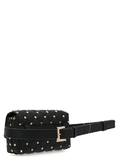 Shop Valentino Garavani Women's Black Leather Belt Bag