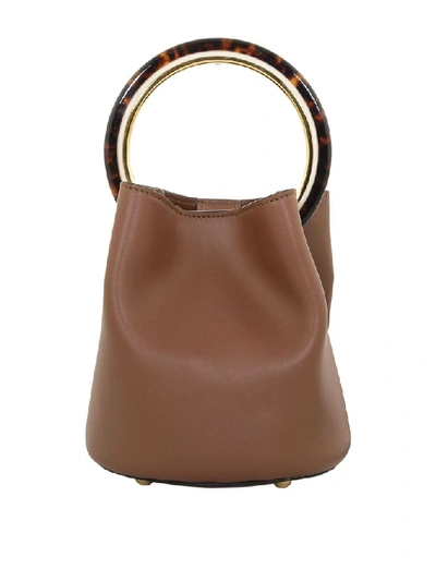 Shop Marni Women's Brown Leather Handbag