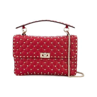 Shop Valentino Garavani Women's Red Leather Handbag