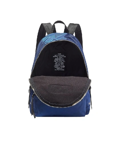 Shop Marc Jacobs Women's Blue Polyamide Backpack