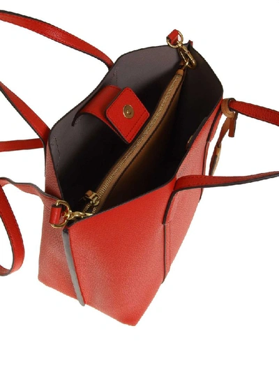 Shop Tory Burch Women's Red Leather Shoulder Bag