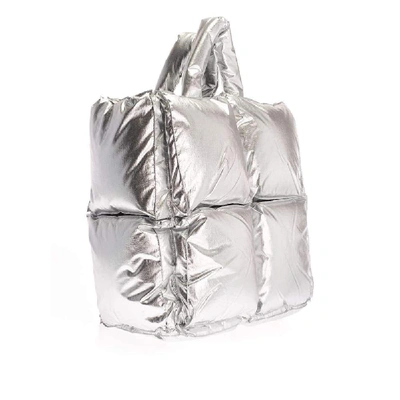 Shop Off-white Women's Silver Polyamide Shoulder Bag