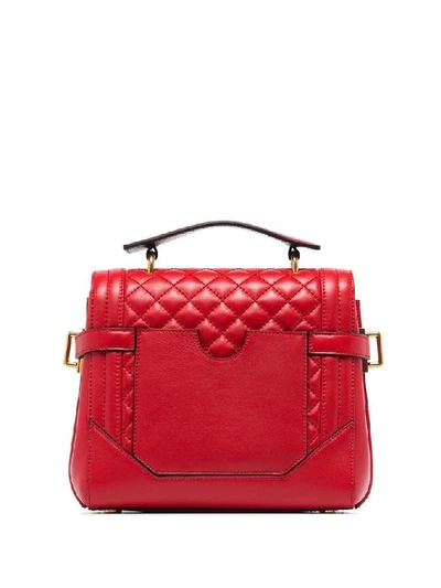 Shop Balmain Women's Red Leather Handbag