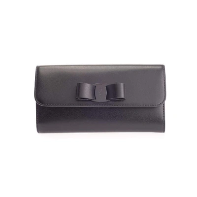 Shop Ferragamo Salvatore  Women's Black Leather Pouch