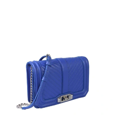 Shop Rebecca Minkoff Women's Blue Leather Shoulder Bag