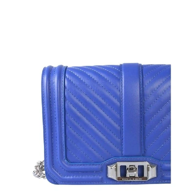 Shop Rebecca Minkoff Women's Blue Leather Shoulder Bag