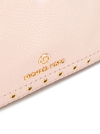 Shop Michael Kors Women's Pink Leather Shoulder Bag