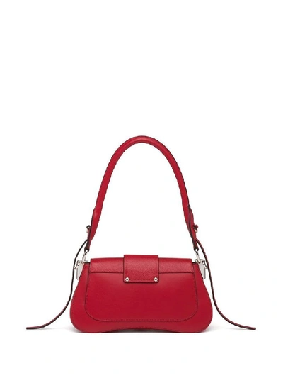 Shop Prada Women's Red Leather Handbag