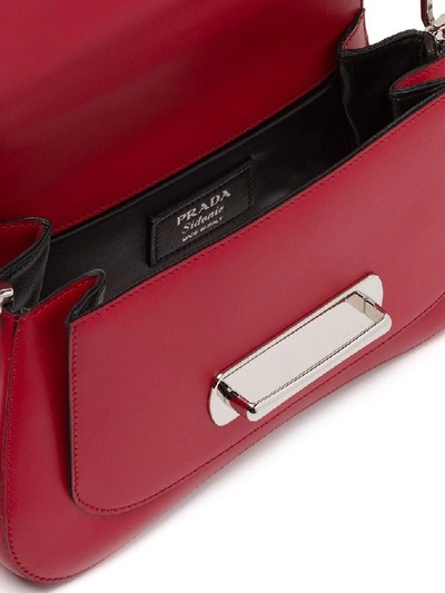 Shop Prada Women's Red Leather Handbag