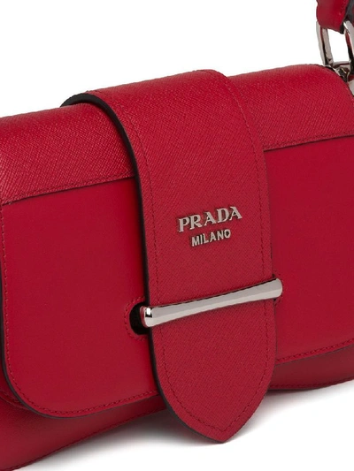 Shop Prada Women's Red Leather Handbag