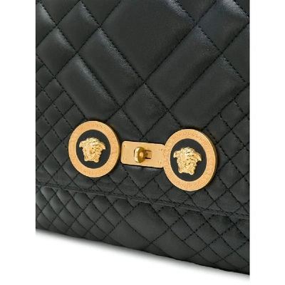 Shop Versace Women's Black Leather Shoulder Bag