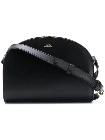 Shop A.p.c. Women's Black Leather Shoulder Bag