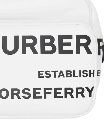 Shop Burberry Women's White Leather Shoulder Bag