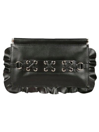 Shop Red Valentino Women's Black Leather Pouch