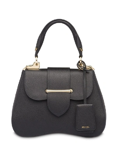 Shop Prada Women's Black Leather Handbag