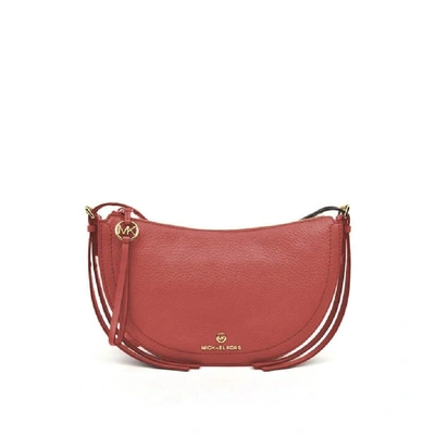 Shop Michael Kors Women's Burgundy Leather Shoulder Bag