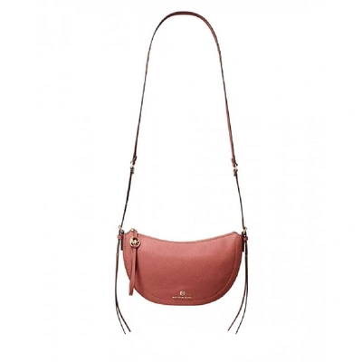 Shop Michael Kors Women's Burgundy Leather Shoulder Bag