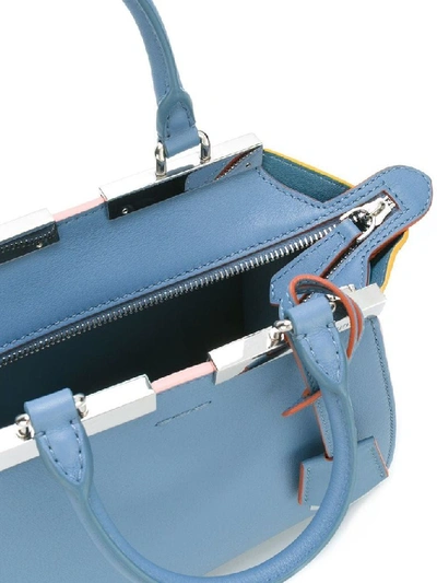 Shop Fendi Women's Light Blue Leather Handbag
