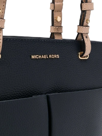 Shop Michael Kors Women's Blue Leather Tote
