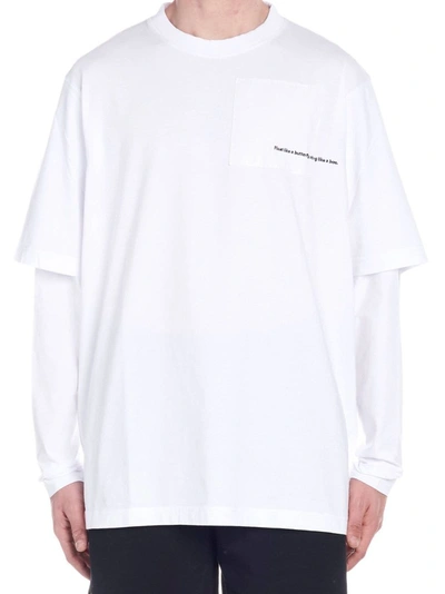 Shop Marcelo Burlon County Of Milan Marcelo Burlon Men's White Cotton T-shirt